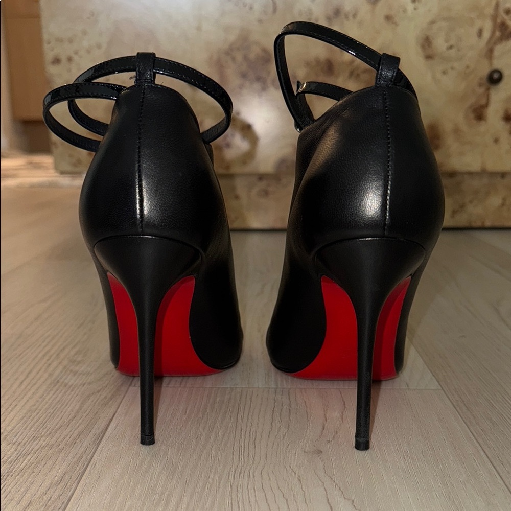 Christian Louboutin Black Leather Heels - Picture 5 of 14